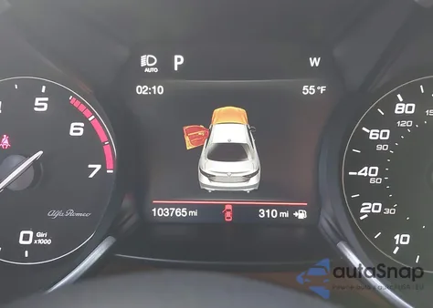 2019 Alfa Romeo Giulia Rwd z USA, uszkodzony, nr VIN ZARFAMAN6K7622286